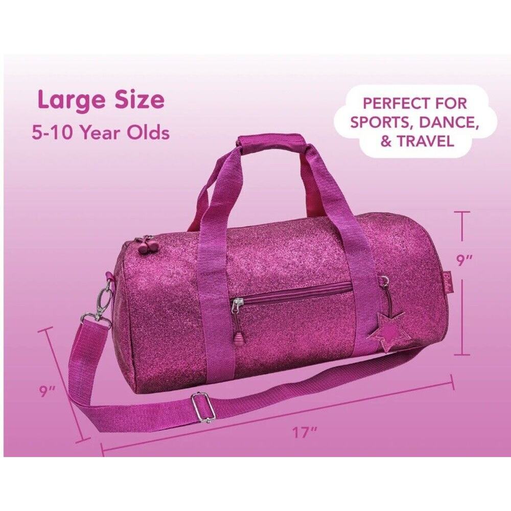 Bixbee Kids' Sparkalicious Bling Dance/Sports/Gymnastic Raspberry Lrg Duffle Bag - Picture 2 of 16